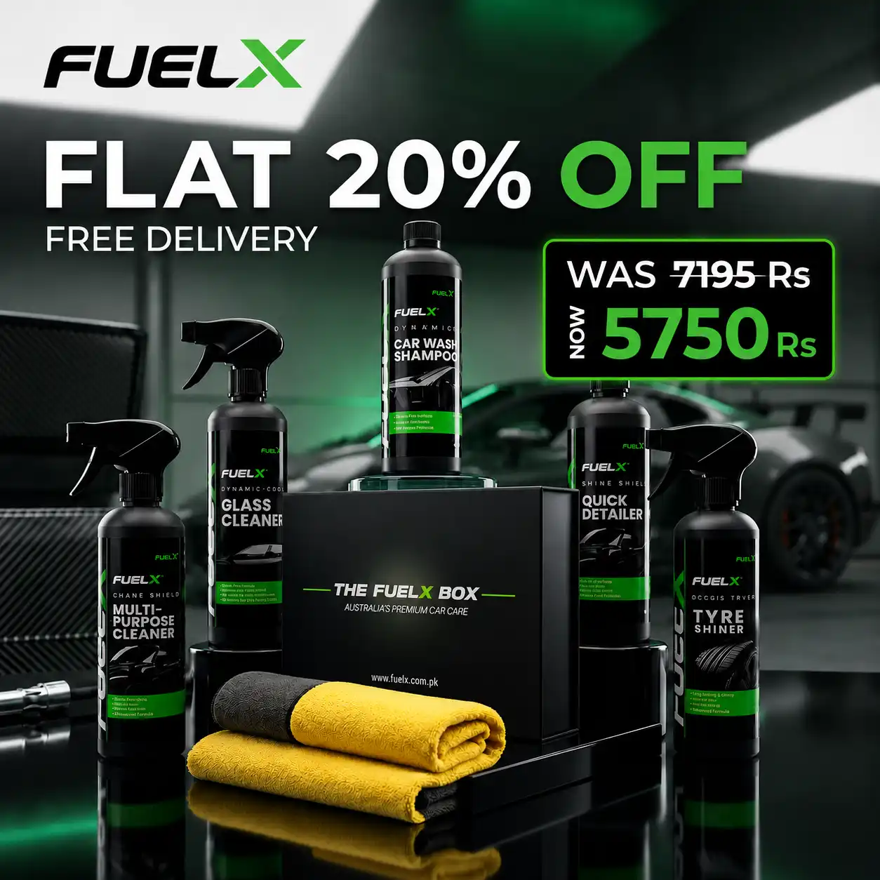 Home The FuelX Box – Complete Car Care Kit