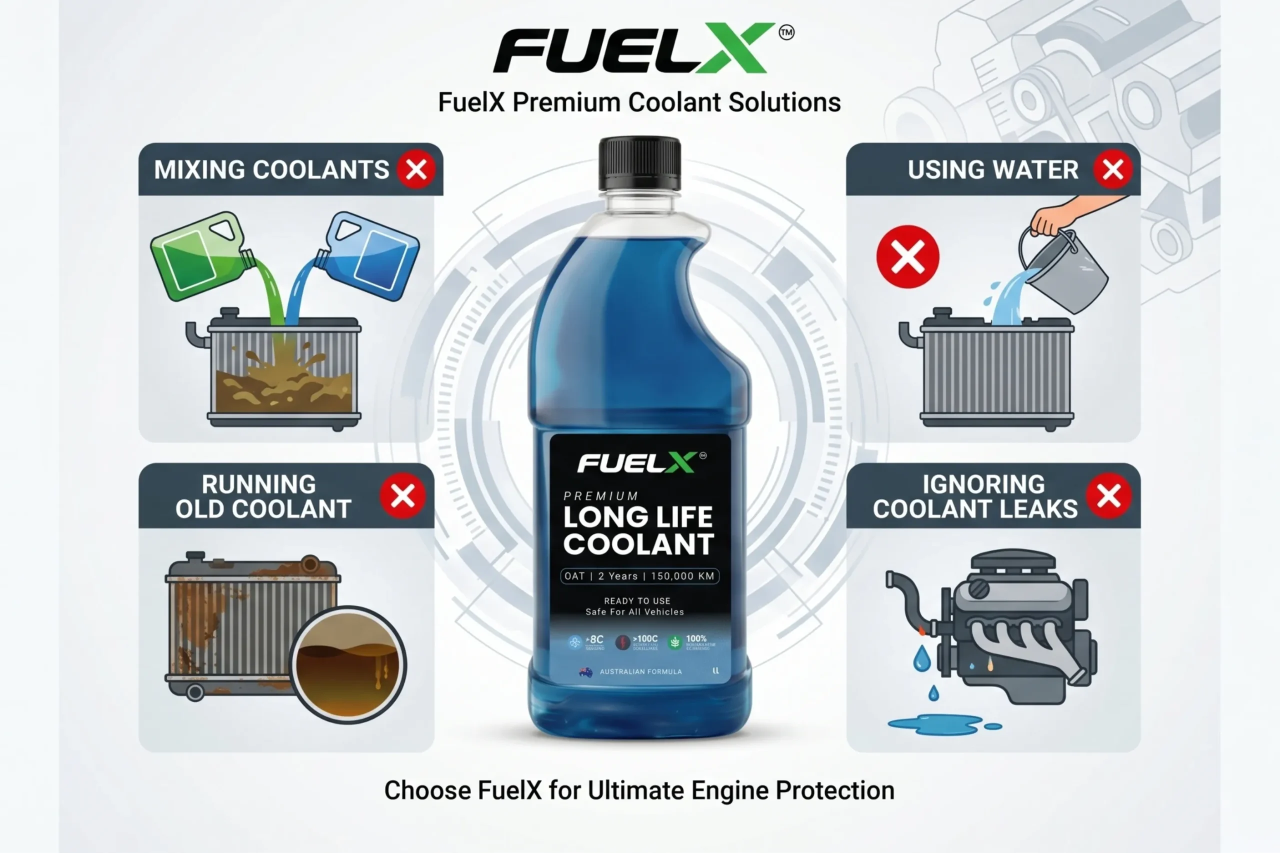 Common coolant mistakes that damage engines