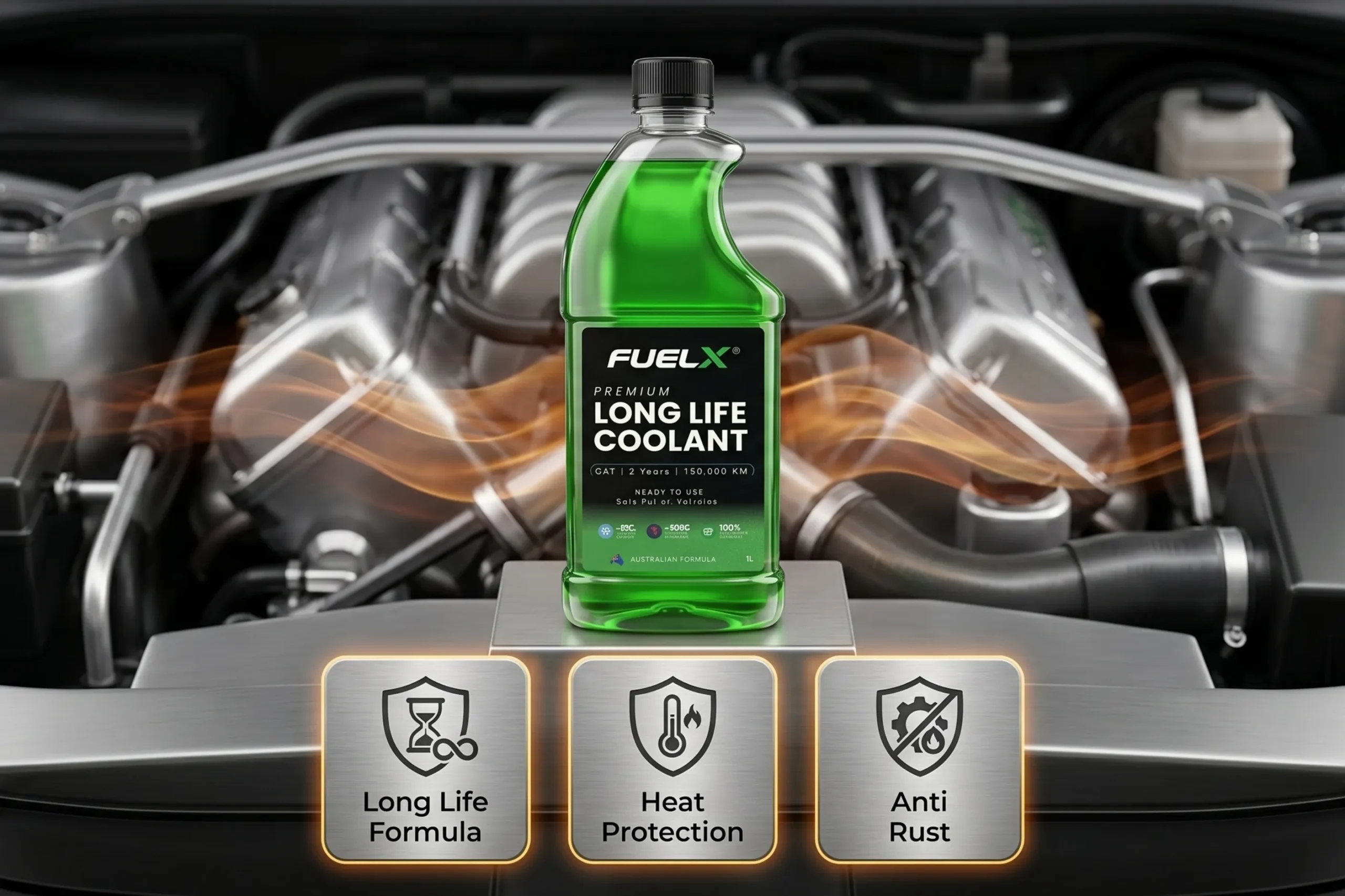 FuelX long life coolant for cars in Pakistan