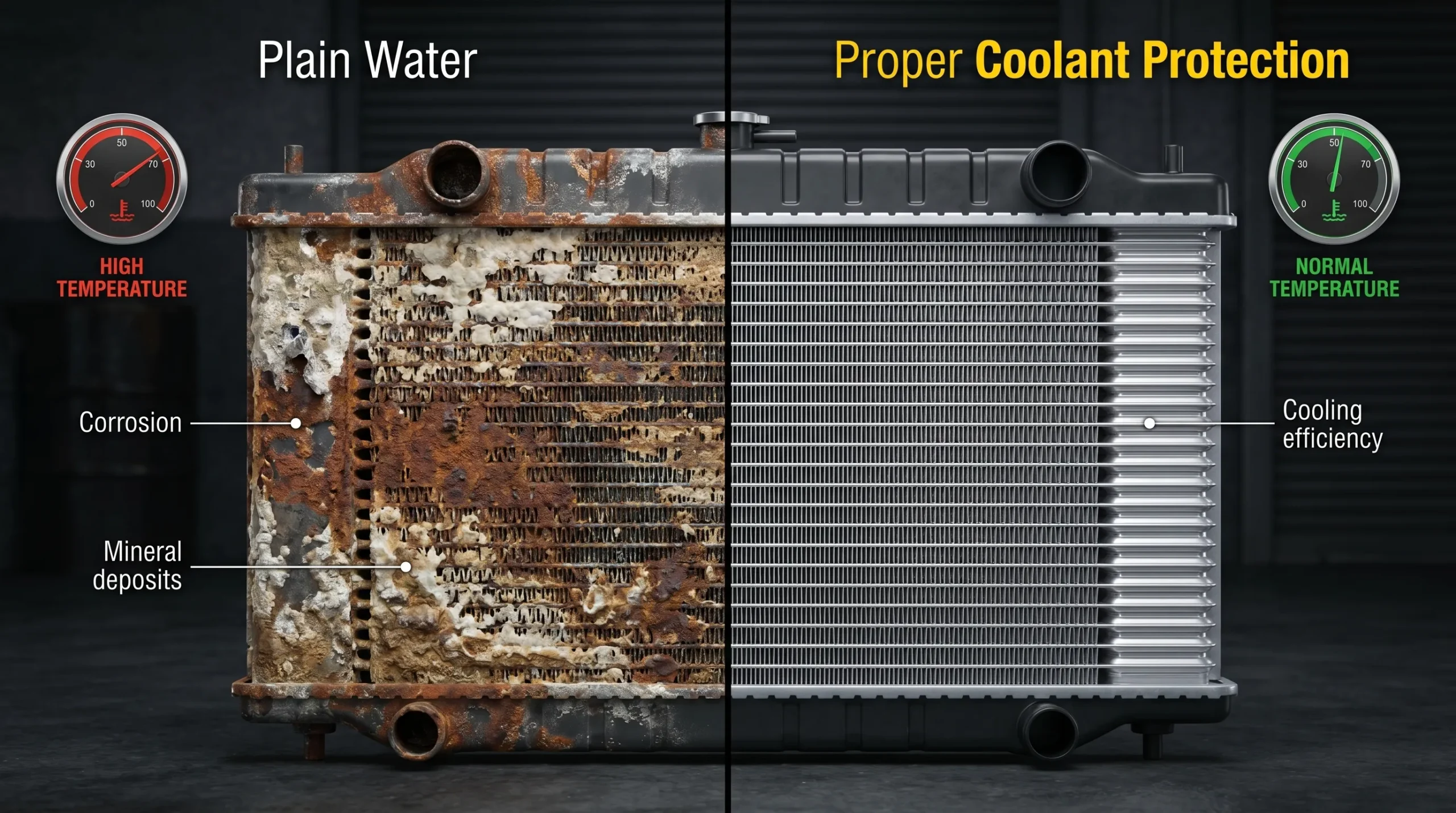 Radiator Leak Signs Every Driver Should Know Tap Water vs Proper Coolant scaled