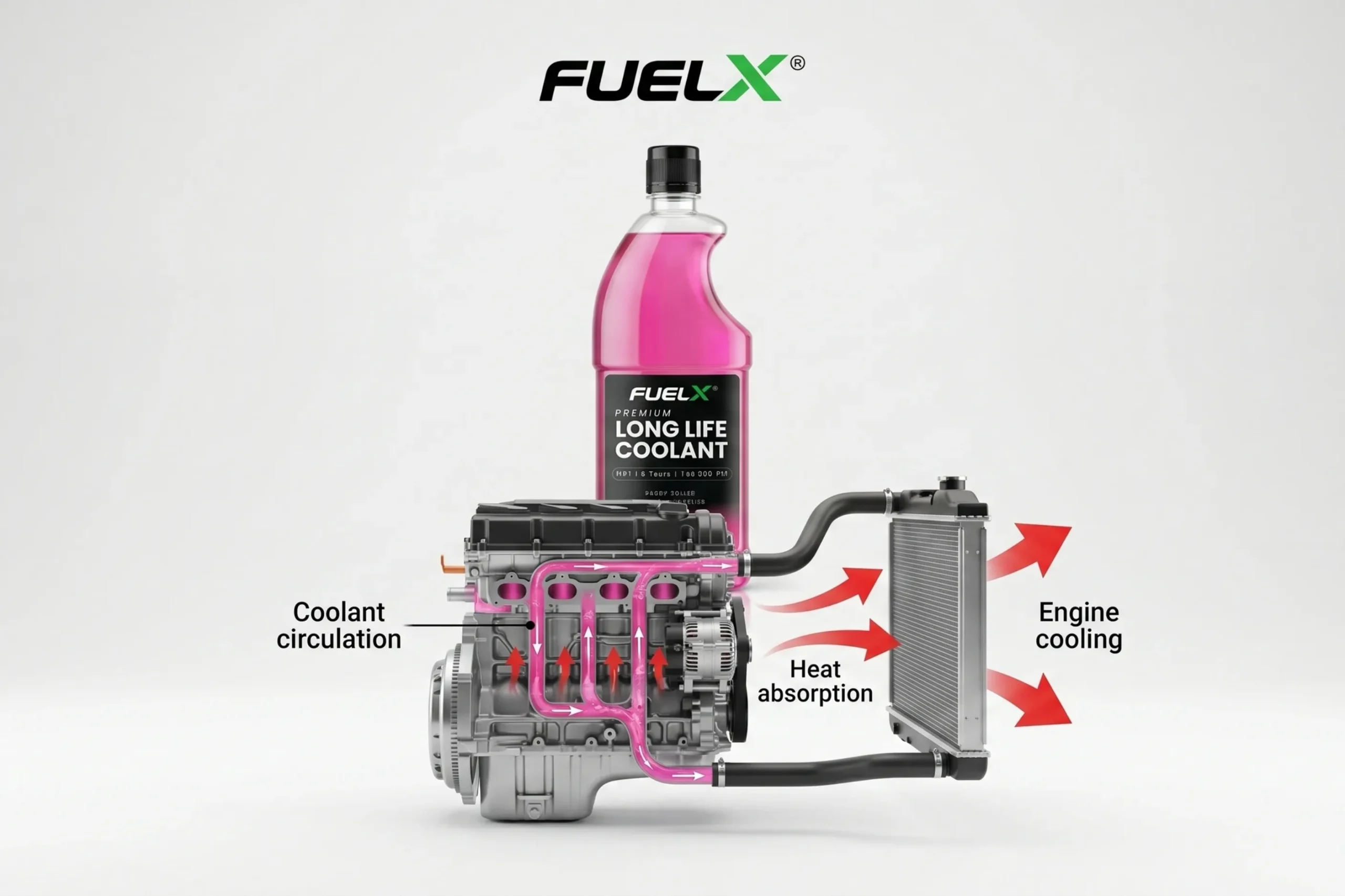 How engine coolant works inside a car engine