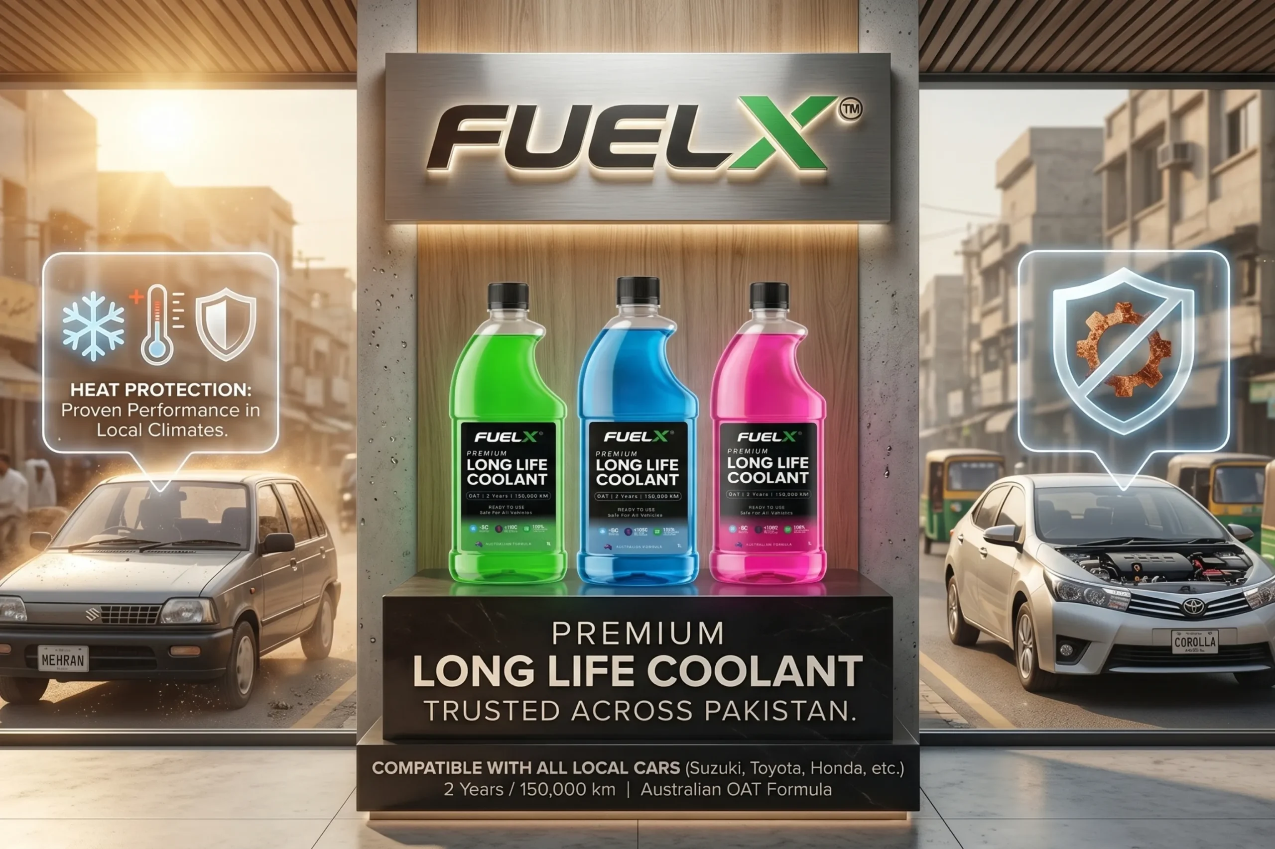 Why FuelX coolant is good for Pakistani cars