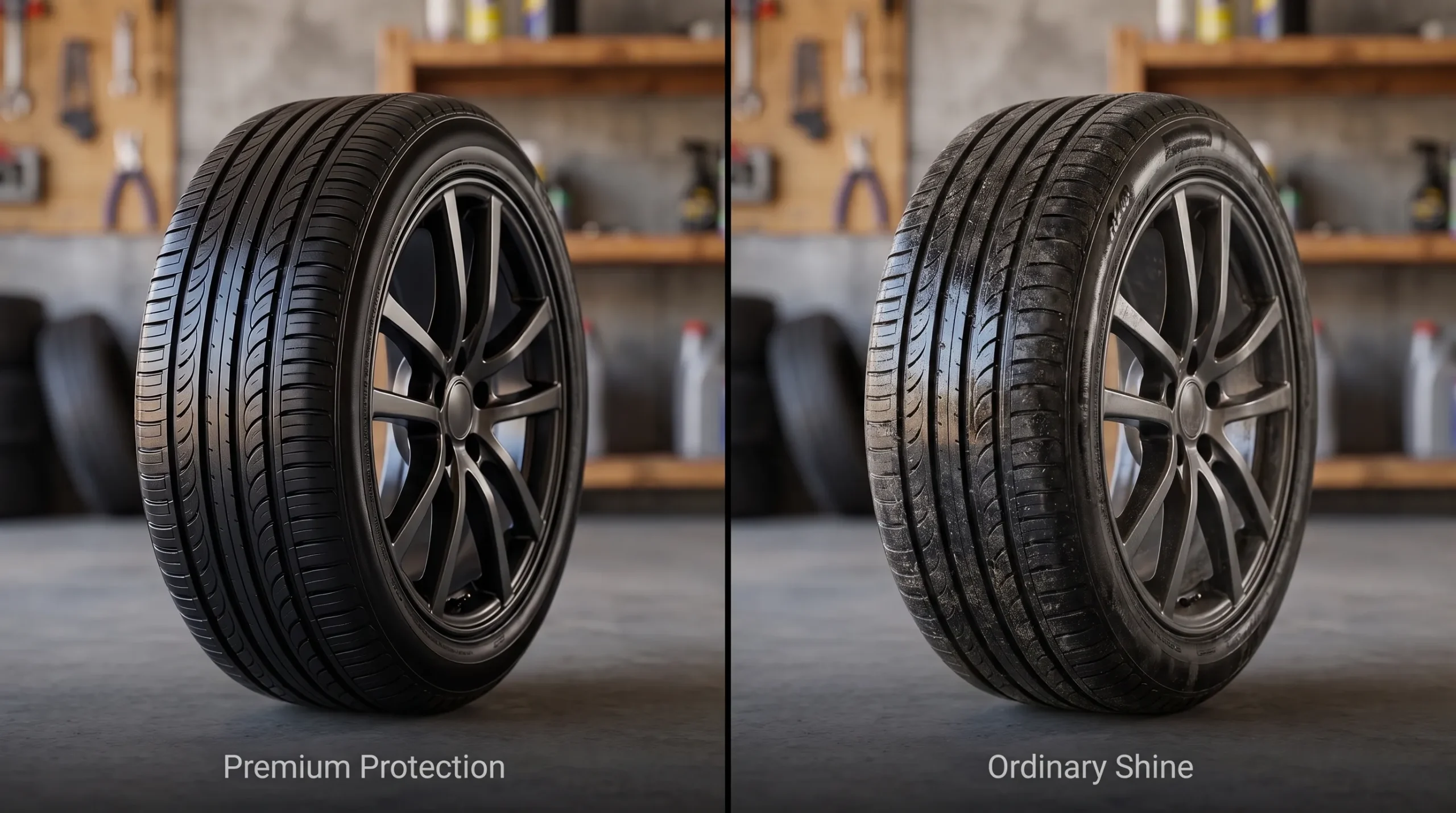 Best Tyre Shiner in Pakistan: Complete Buying Guide for Long-Lasting Shine & Protection (2026) premium vs ordinary tyre shine 3 scaled