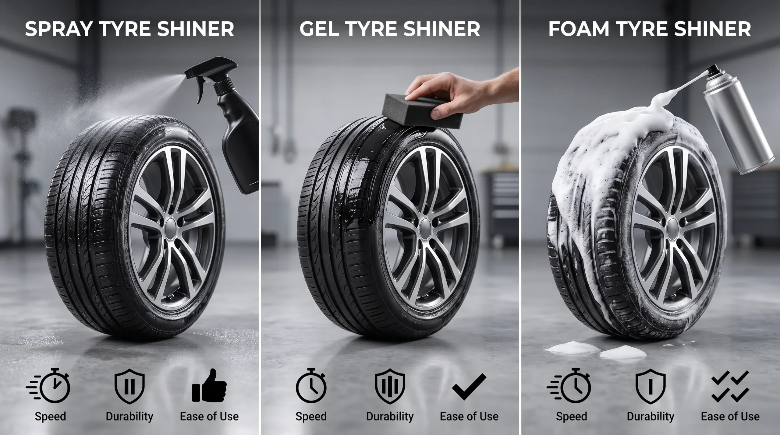 Best Tyre Shiner in Pakistan: Complete Buying Guide for Long-Lasting Shine & Protection (2026) types of tyre shine products 1 scaled